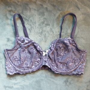 Victoria's Secret Purple Lace Unlined Bra